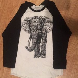 3/4 sleeve  riot society t shirt.